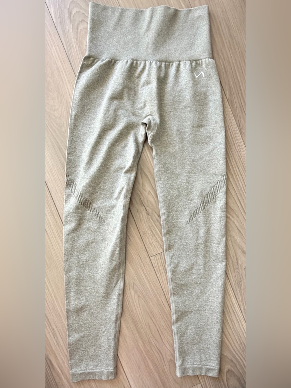 TLF Womens High Waisted Leggings Heathered Green Sz Medium NWOT